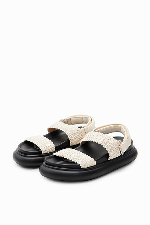 Desigual Crochet platform strap sandals