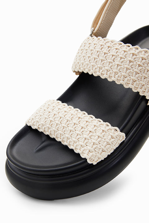 Desigual Crochet platform strap sandals