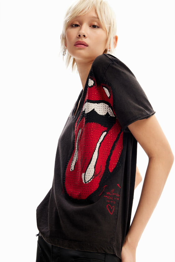 Desigual Rhinestone The Rolling Stones T-shirt