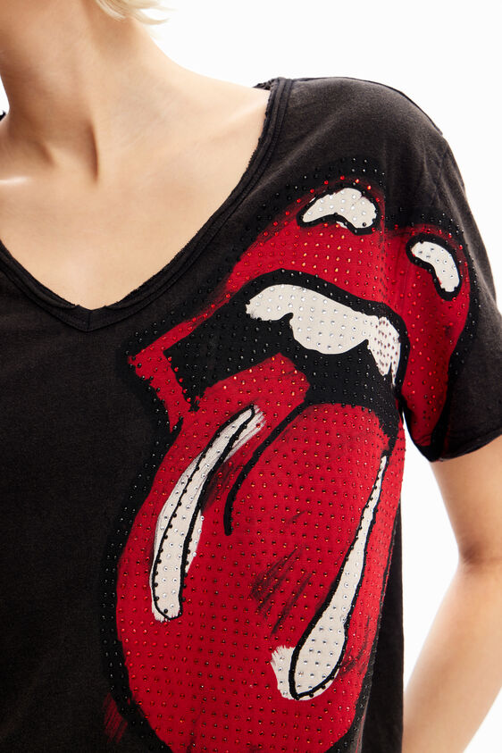 Desigual Rhinestone The Rolling Stones T-shirt