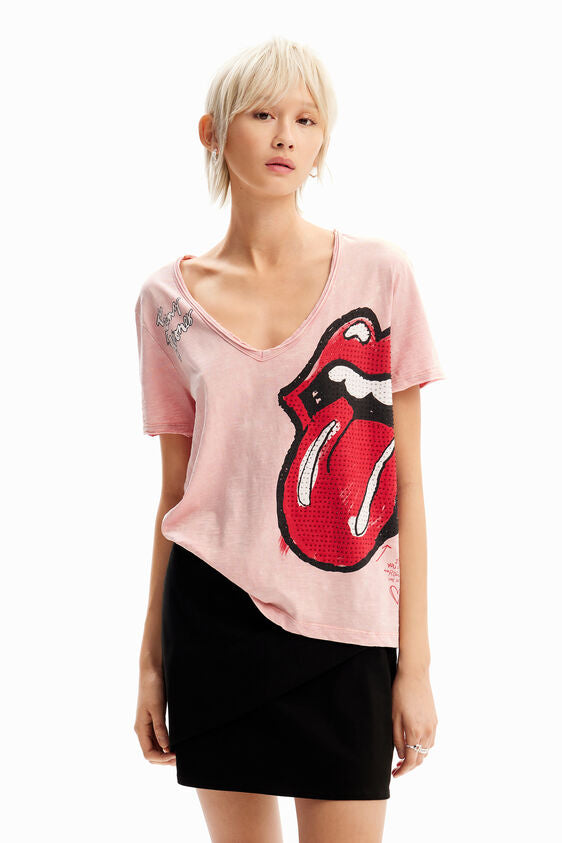 Desigual Rhinestone The Rolling Stones T-shirt