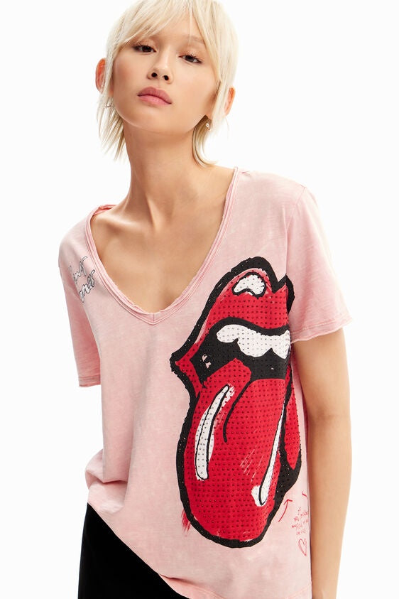 Desigual Rhinestone The Rolling Stones T-shirt