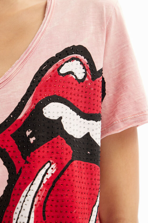 Desigual Rhinestone The Rolling Stones T-shirt