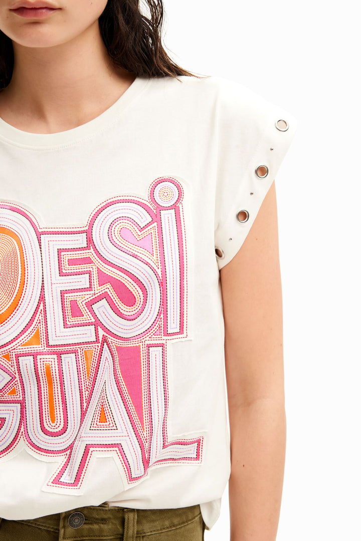 Desigual Logo patch T-shirt