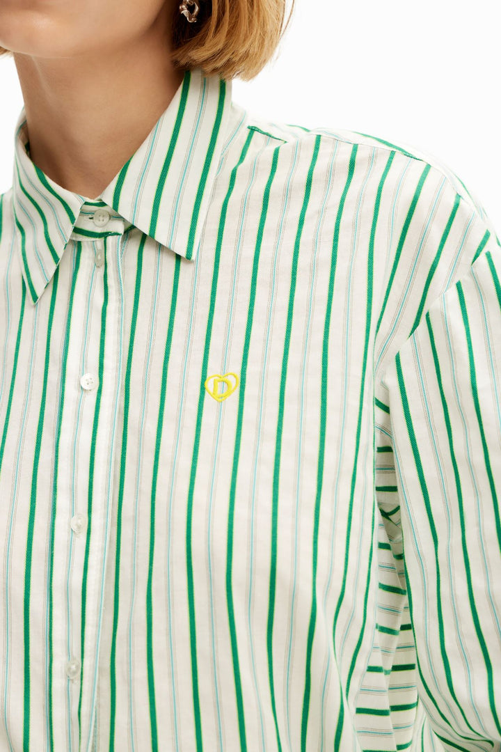 Desigual Oversize striped shirt