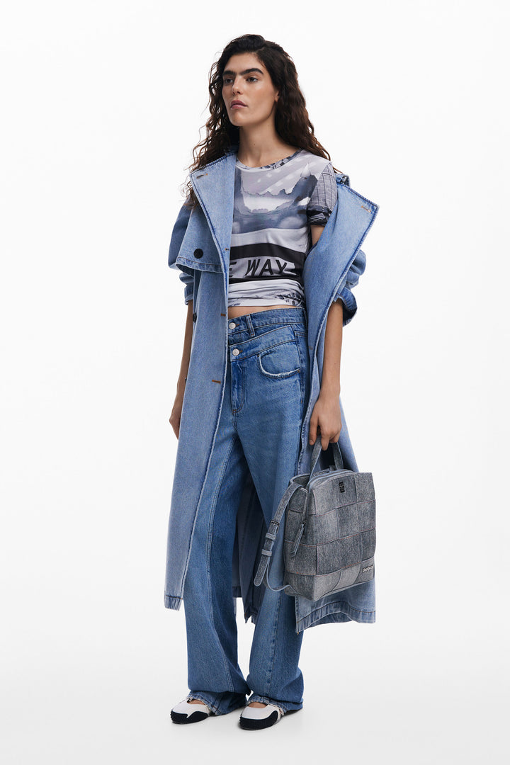 Desigual Yoko Braided denim Backpack