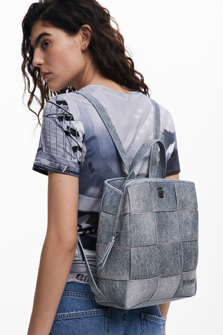 Desigual Yoko Braided denim Backpack