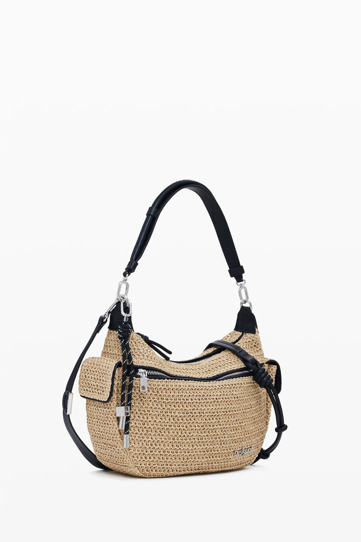 Desigual Raffia Shoulder Bag