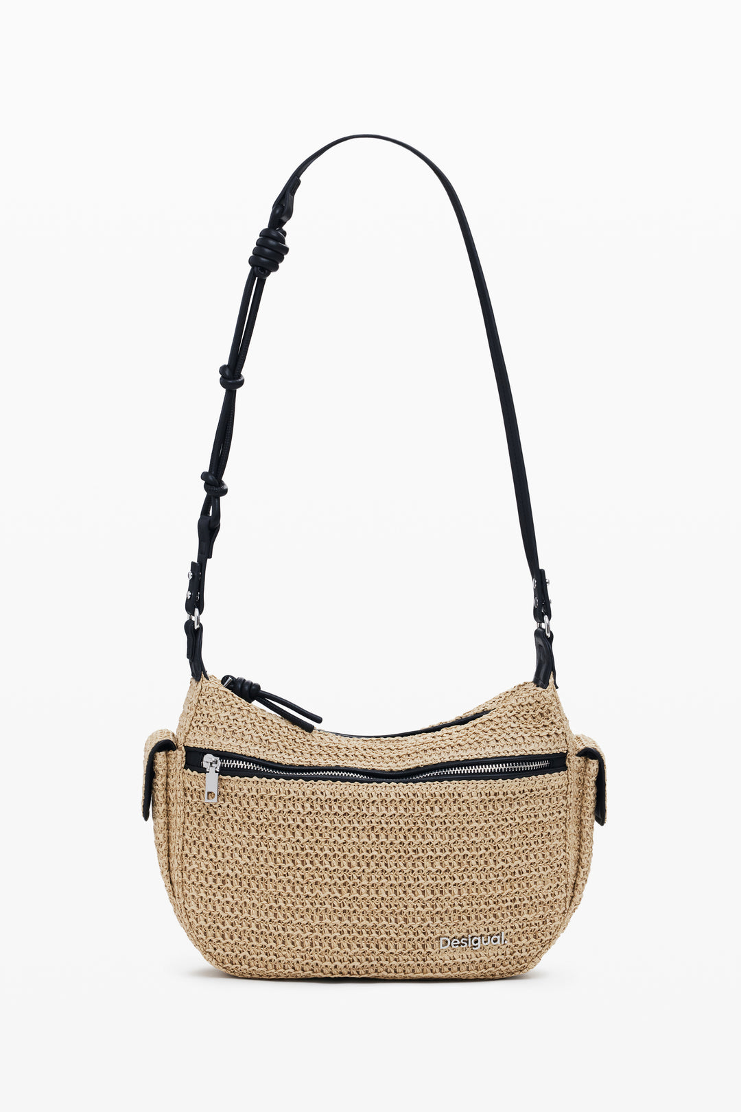 Desigual Raffia Shoulder Bag