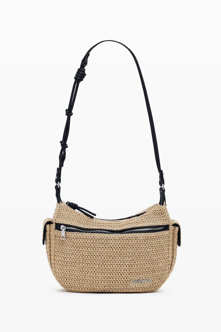 Desigual Raffia Shoulder Bag