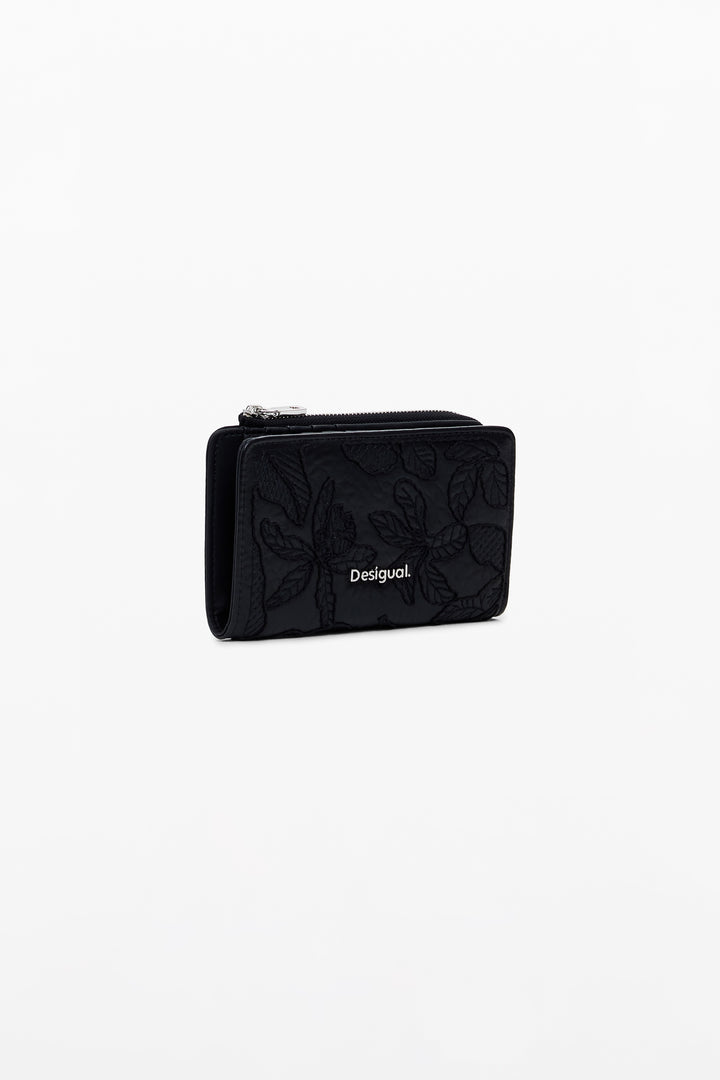 Desigual Embroidered Faux Leather Wallet