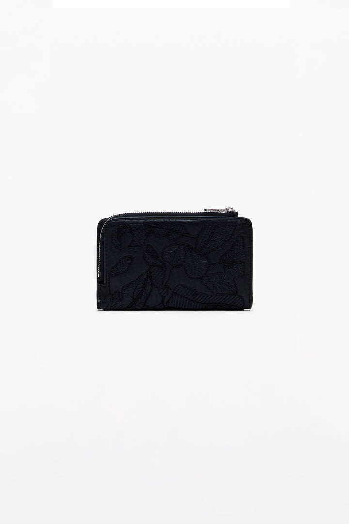 Desigual Embroidered Faux Leather Wallet