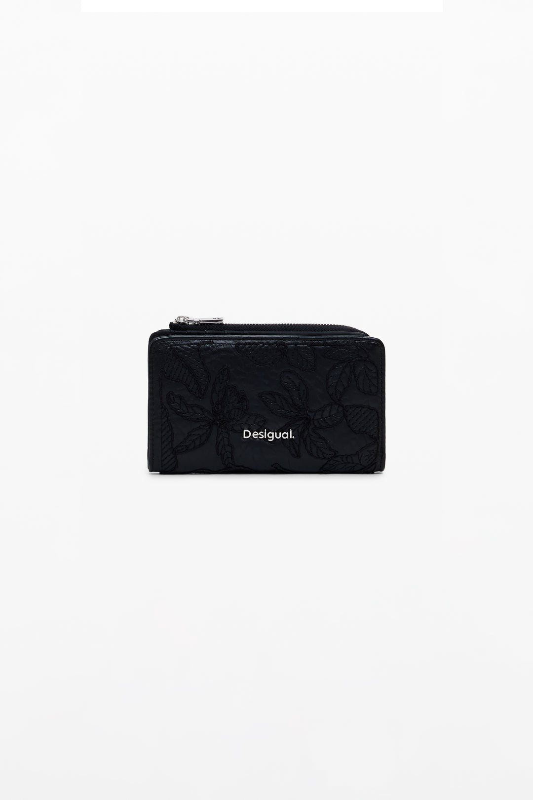 Desigual Embroidered Faux Leather Wallet