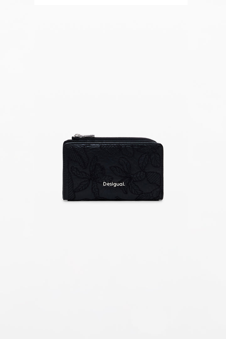 Desigual Embroidered Faux Leather Wallet