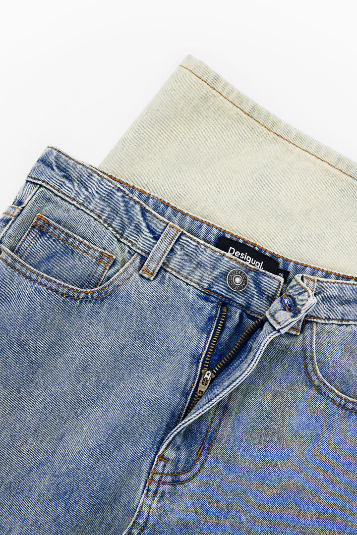 Desigual Floral Culotte Jeans