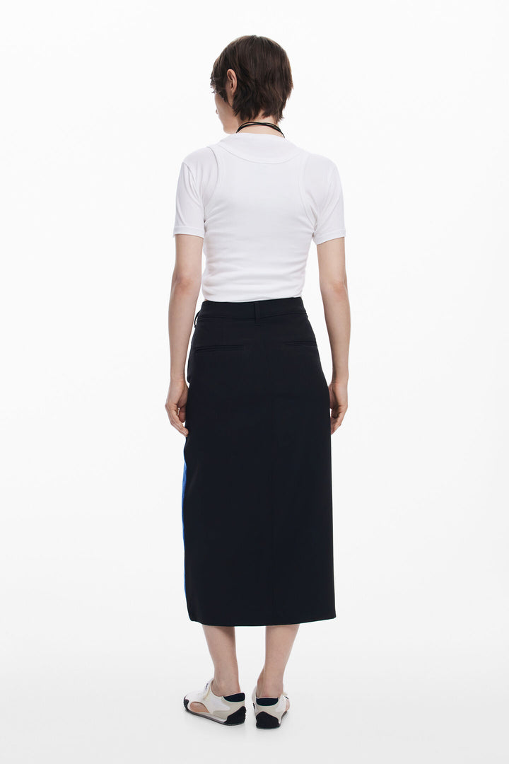 Desigual Cervantes Two-Tone Pencil Skirt