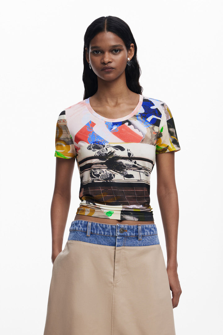 Desigual Barcelo Long Flared Skirt