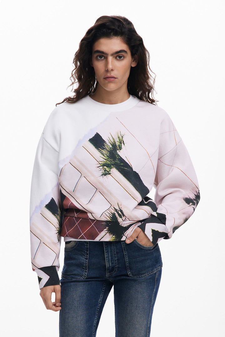 Desigual Patch Printed Sweatshirt