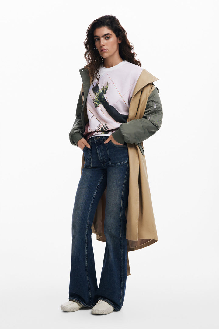 Desigual Patch Printed Sweatshirt