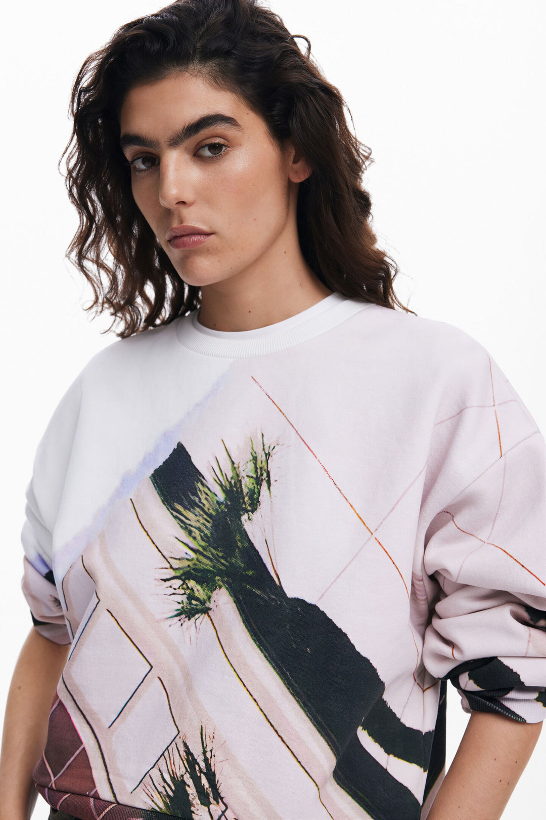 Desigual Patch Printed Sweatshirt
