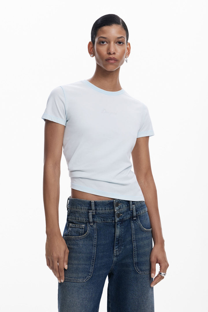 Desigual Angels Falls Logo T-Shirt