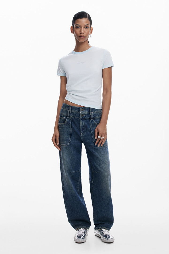 Desigual Angels Falls Logo T-Shirt