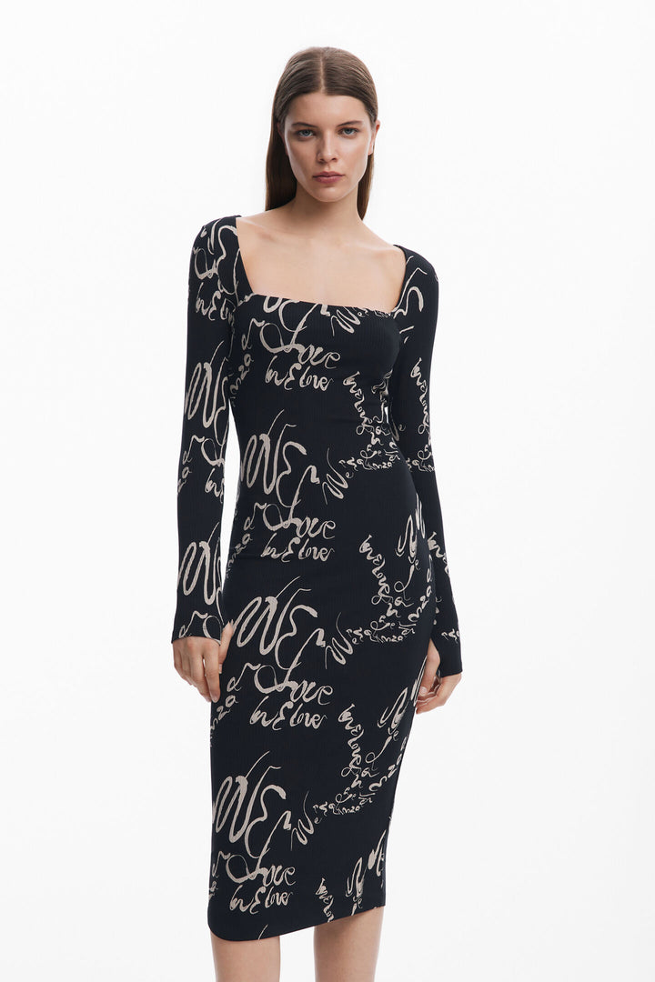 Desigual Valencia Square Neckline Dress