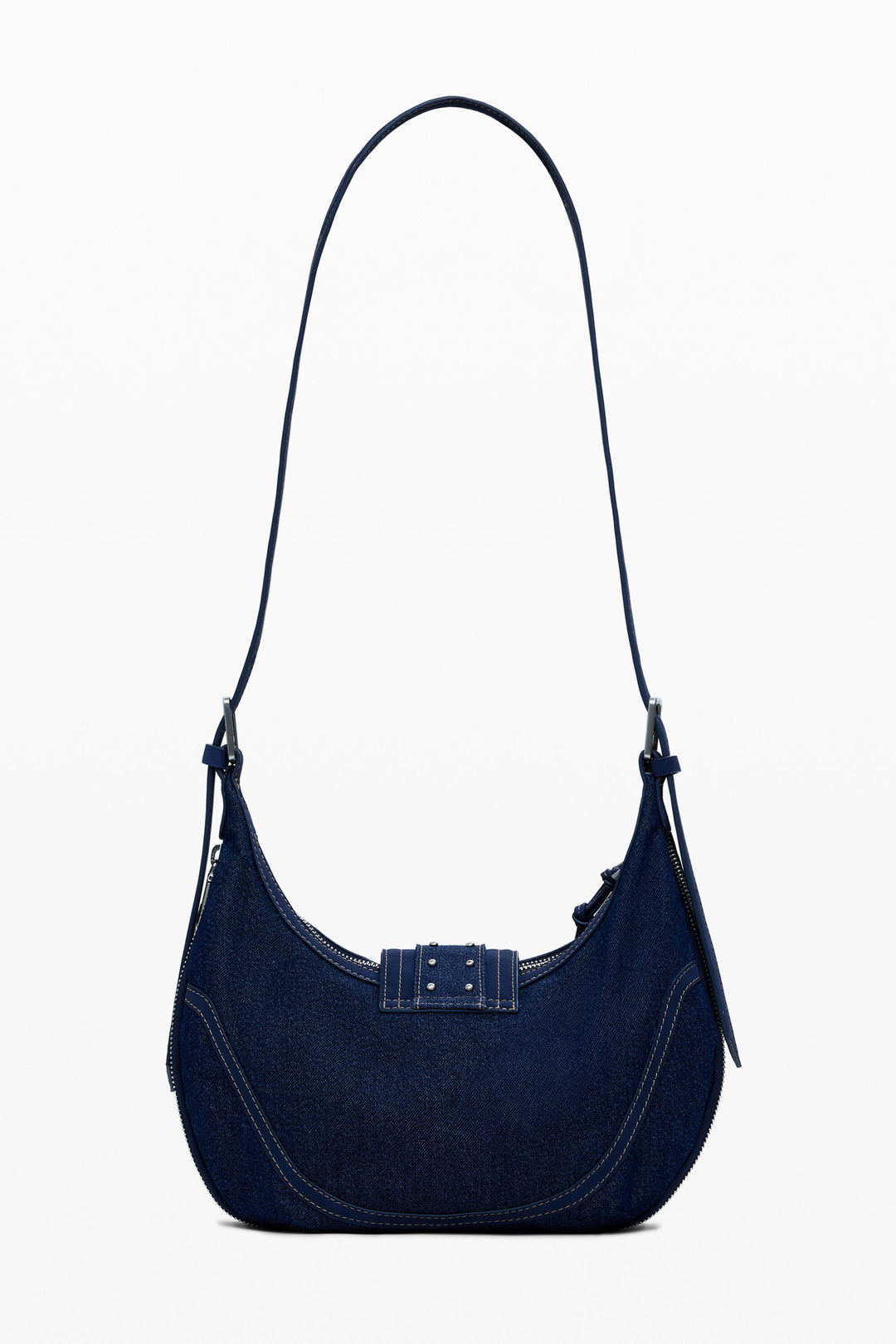 Desigual Medium Denim Bag with Buckles