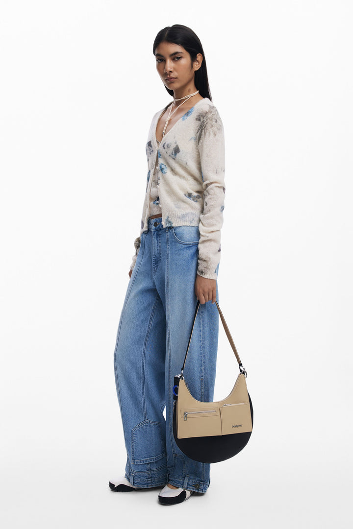 Desigual Detachable Two‑Tone Bag