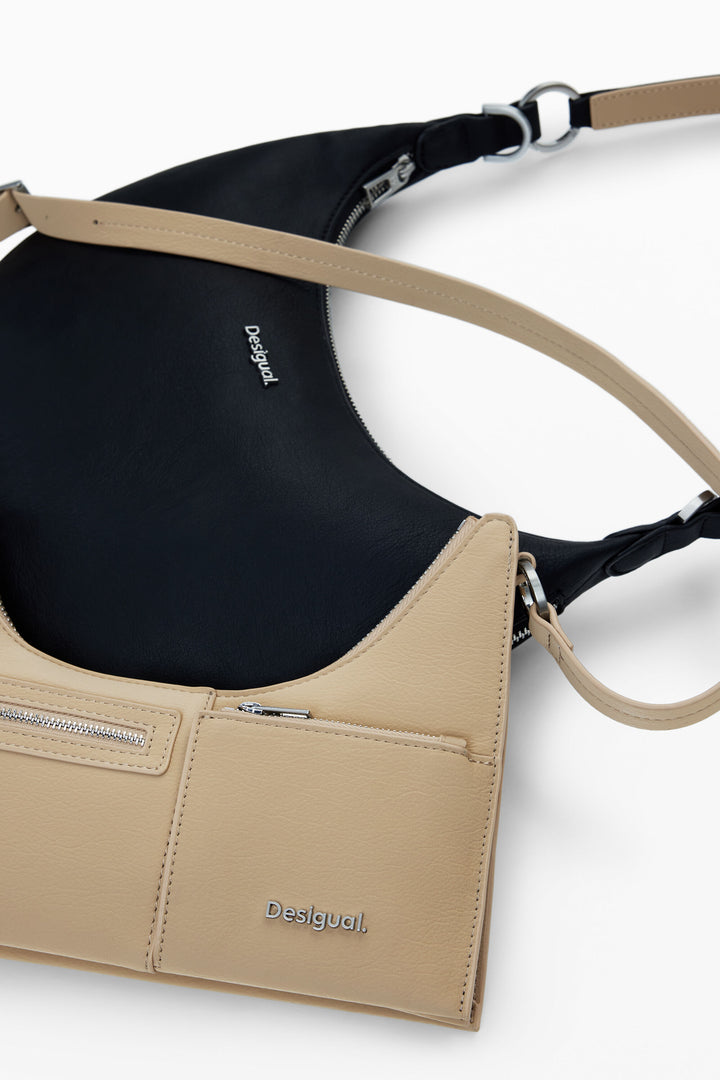 Desigual Detachable Two‑Tone Bag