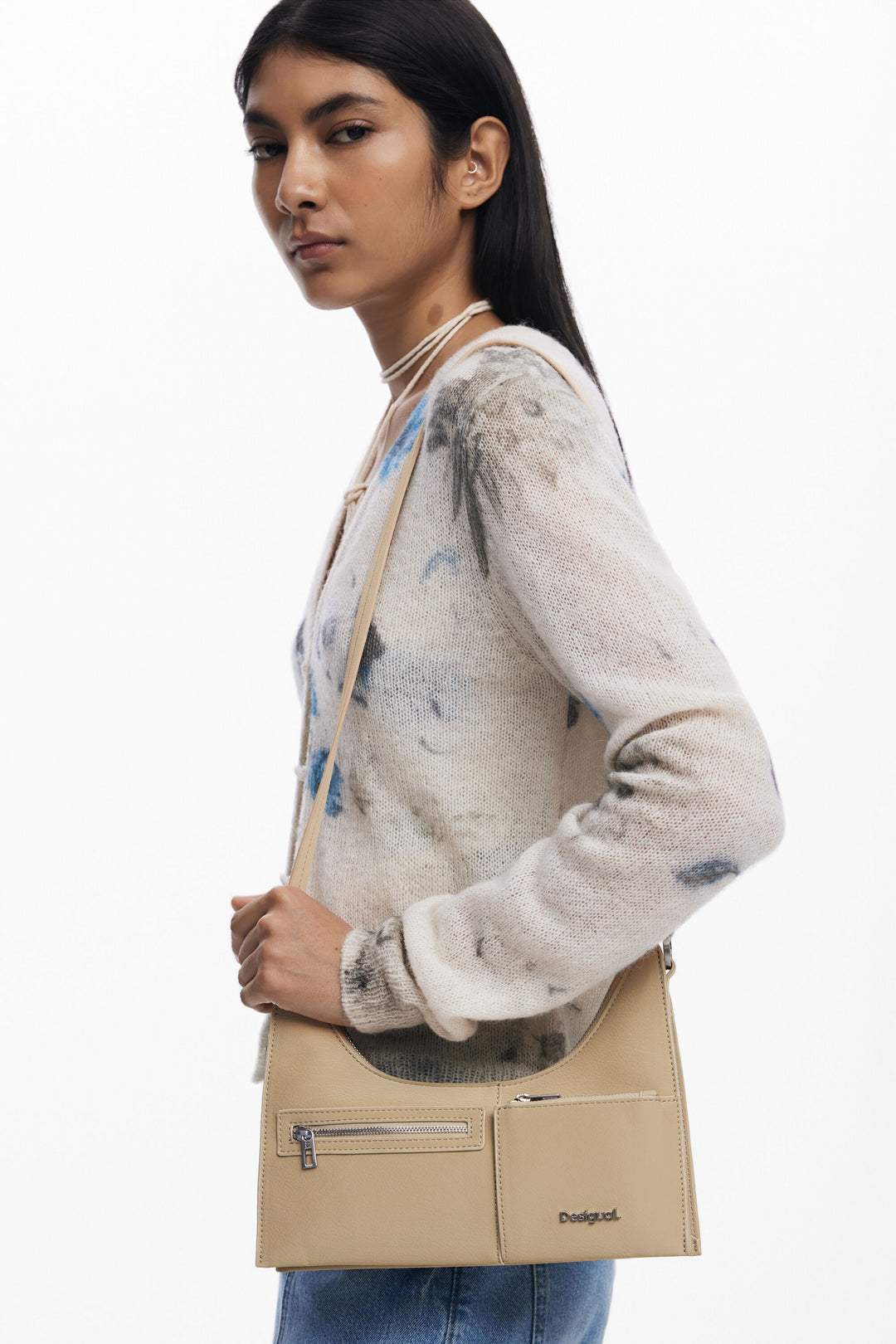 Desigual Detachable Two‑Tone Bag