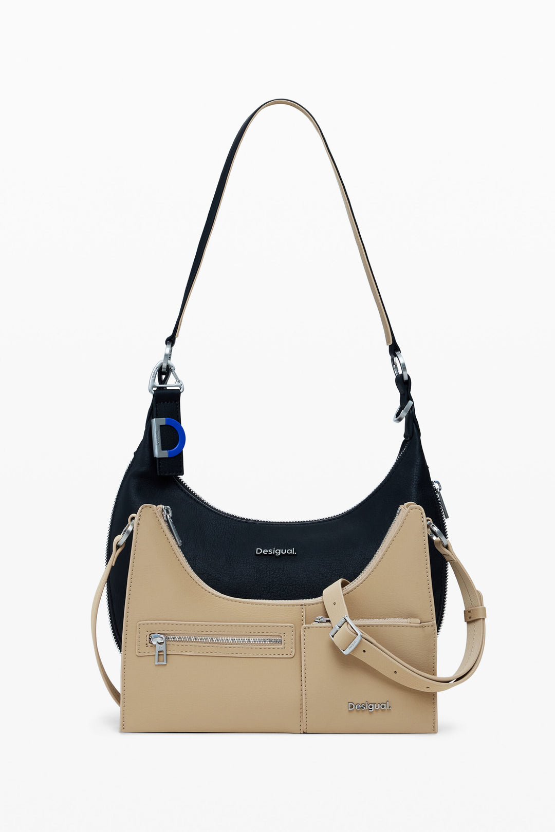 Desigual Detachable Two‑Tone Bag