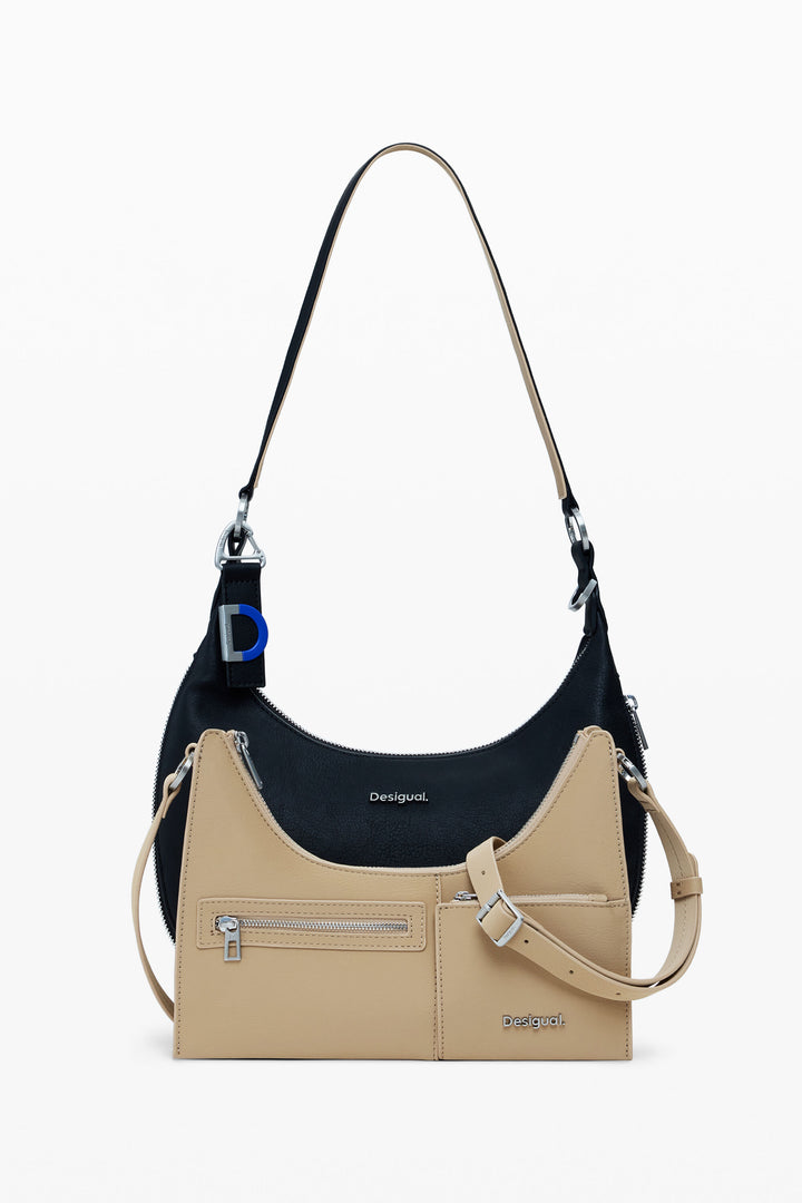 Desigual Detachable Two‑Tone Bag