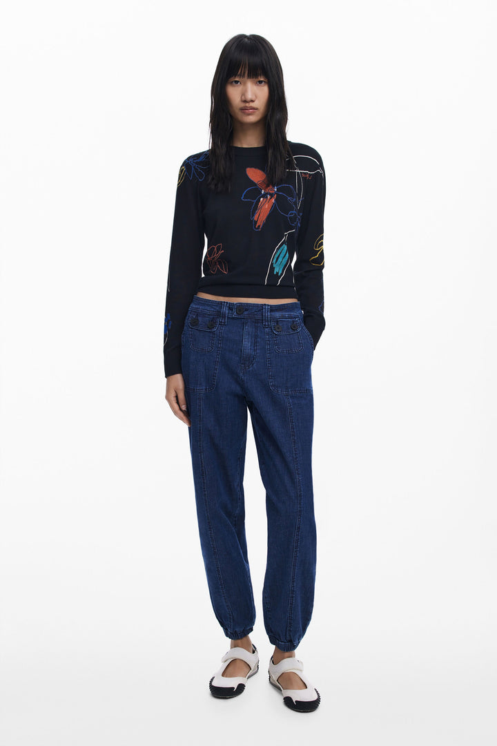 Desigual Jogger Jeans with Cuffs