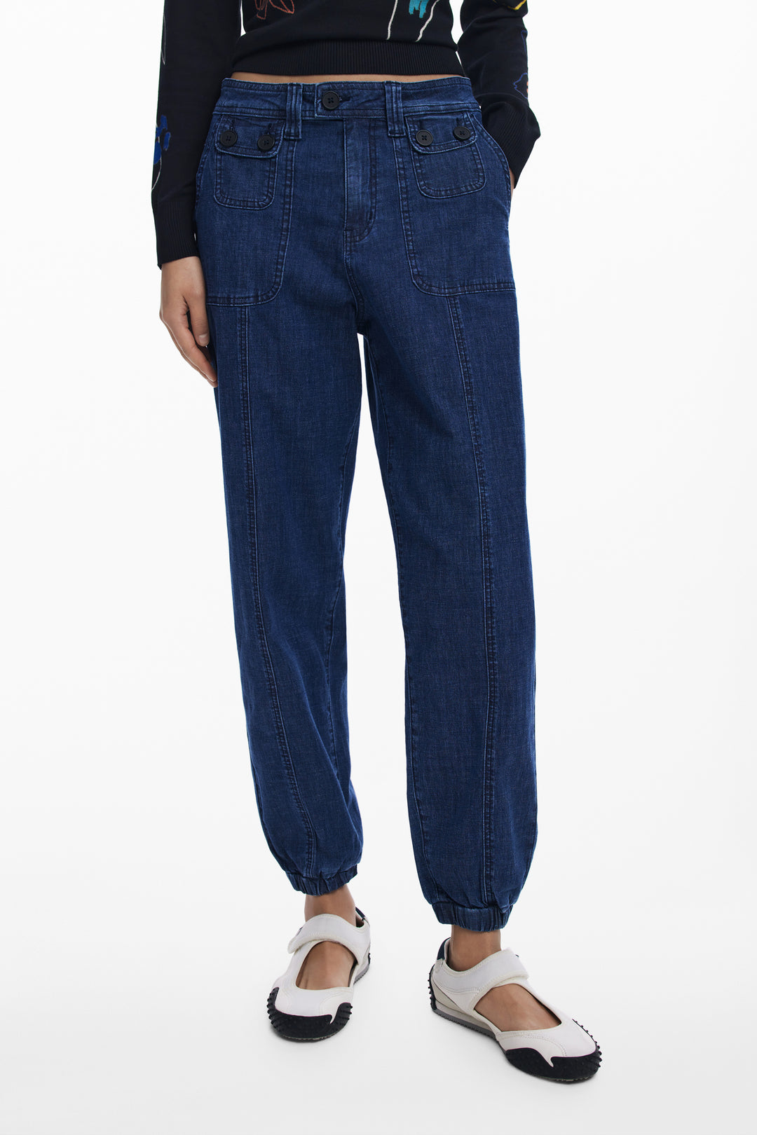 Desigual Jogger Jeans with Cuffs