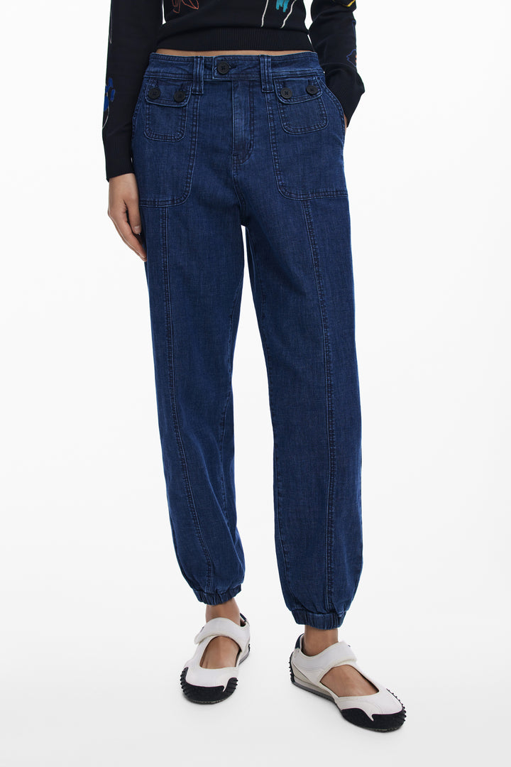Desigual Jogger Jeans with Cuffs