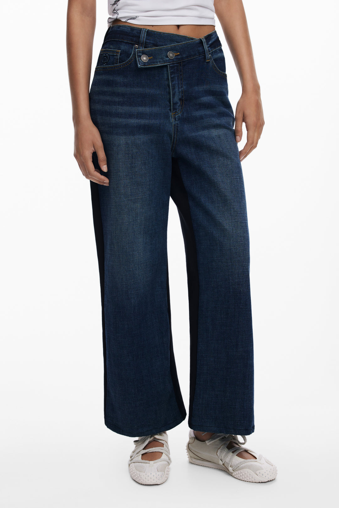 Desigual Combined Flare Jeans
