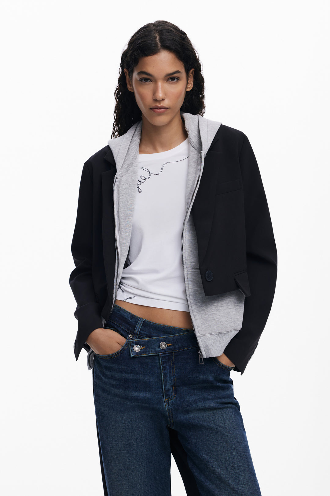 Desigual Combined Flare Jeans