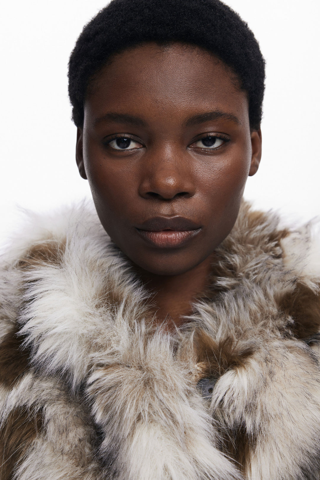 Desigual Denim Faux‑Fur Vest