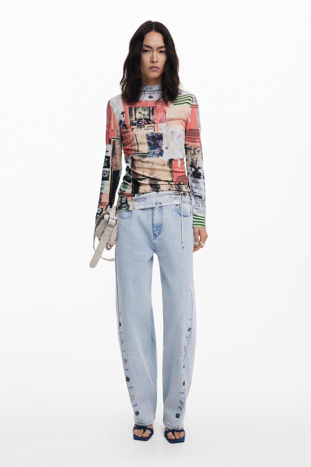 Desigual Fine Postcard Sweater