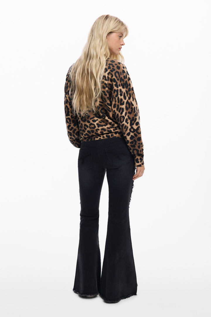 Desigual Minnie animal print sweater