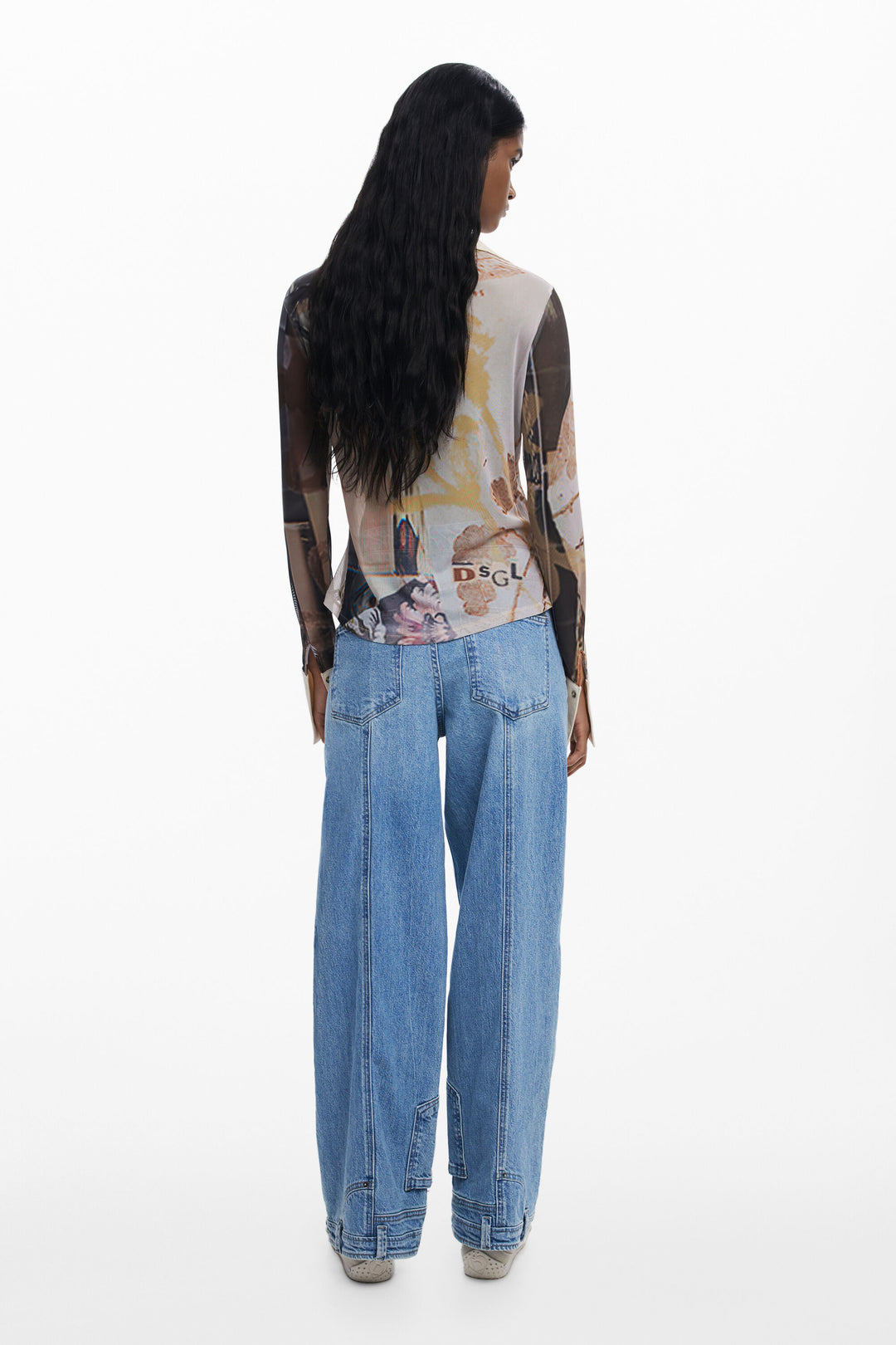 Desigual Chiffon Cuff Shirt