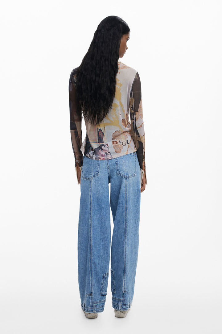 Desigual Chiffon Cuff Shirt