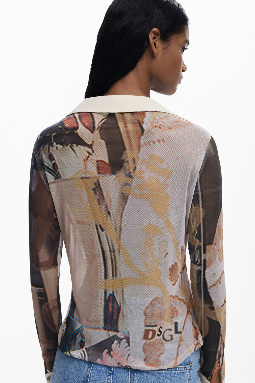 Desigual Chiffon Cuff Shirt