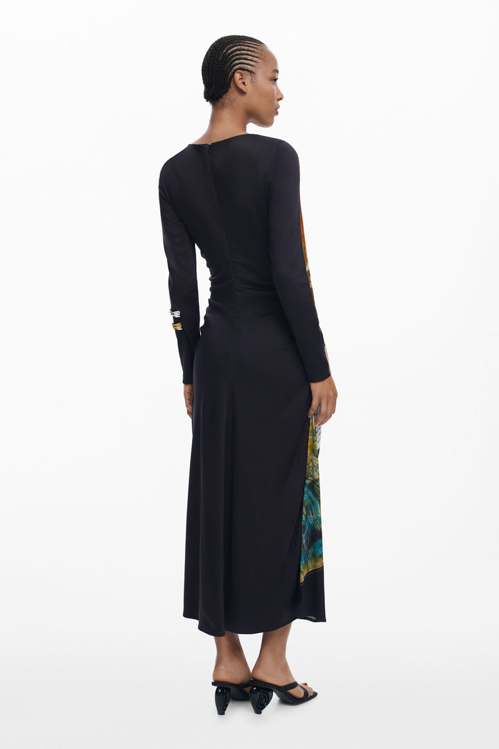 Desigual Collage Asymmetrical Dress