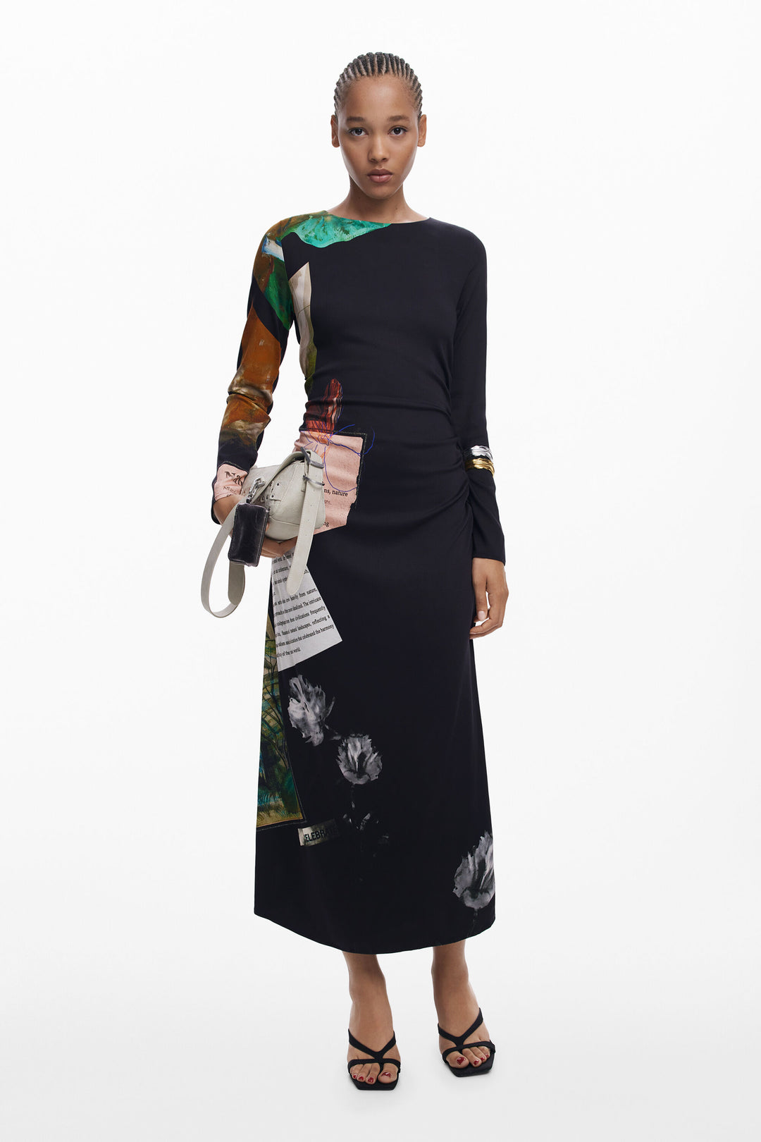 Desigual Collage Asymmetrical Dress