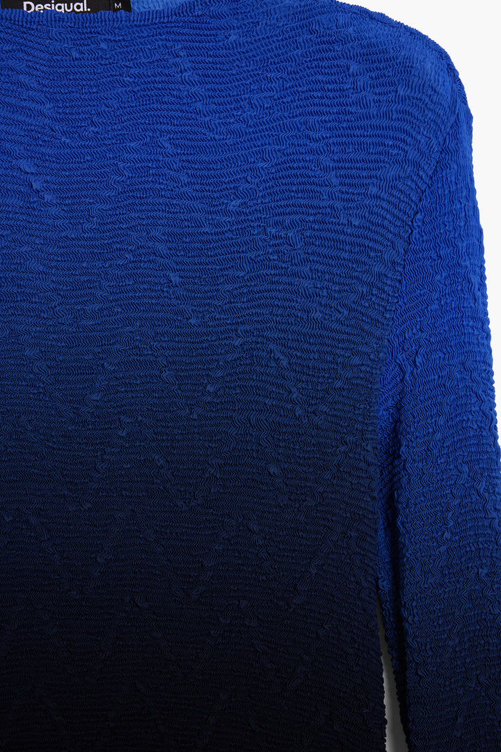 Desigual gradient-textured top