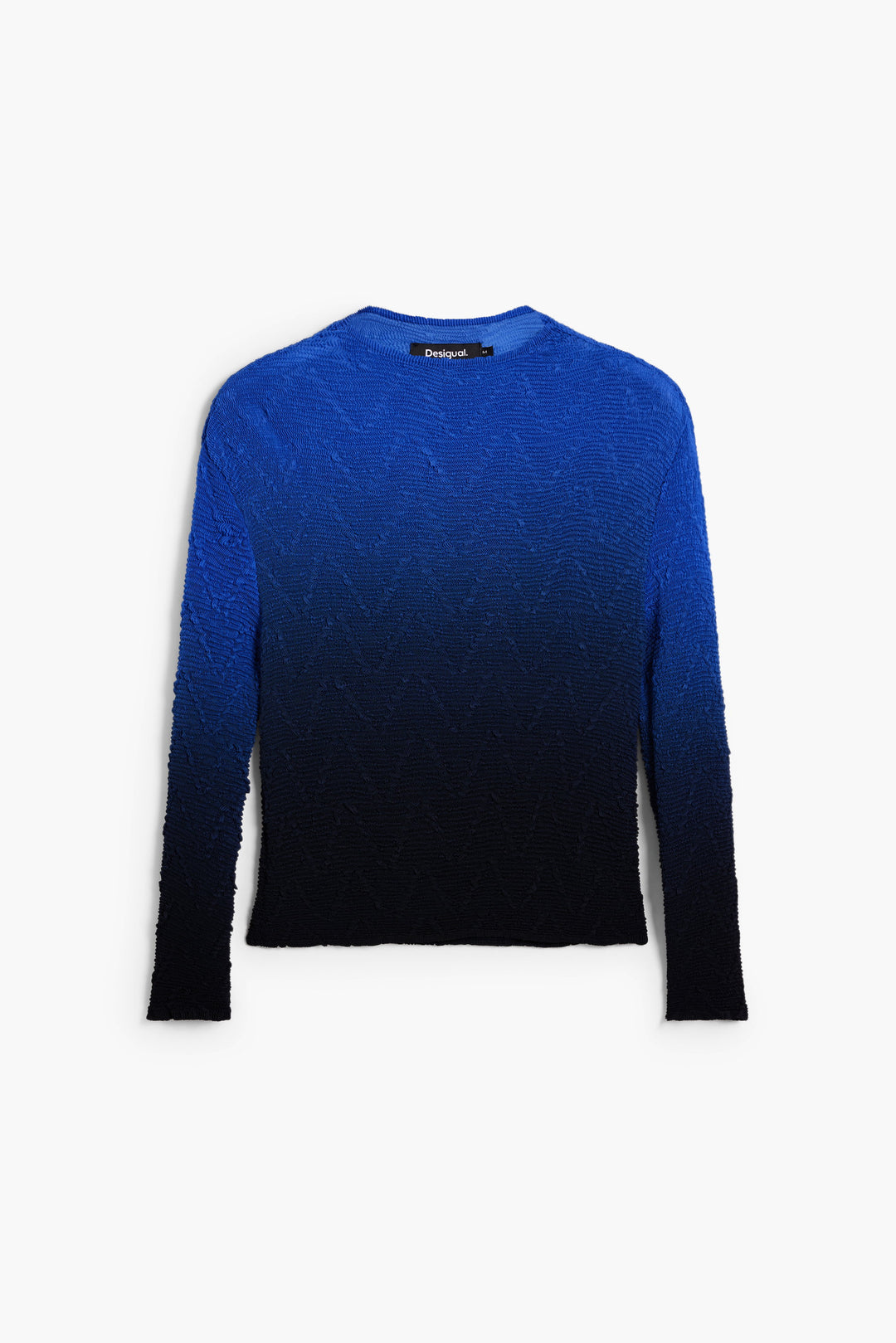 Desigual gradient-textured top