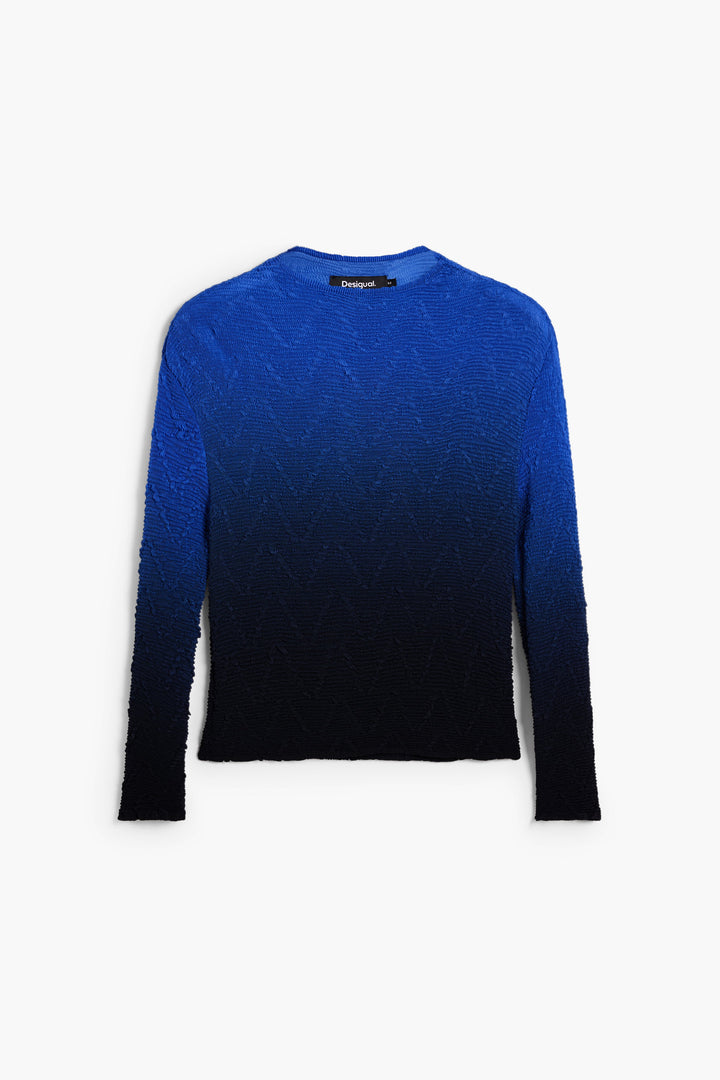 Desigual gradient-textured top