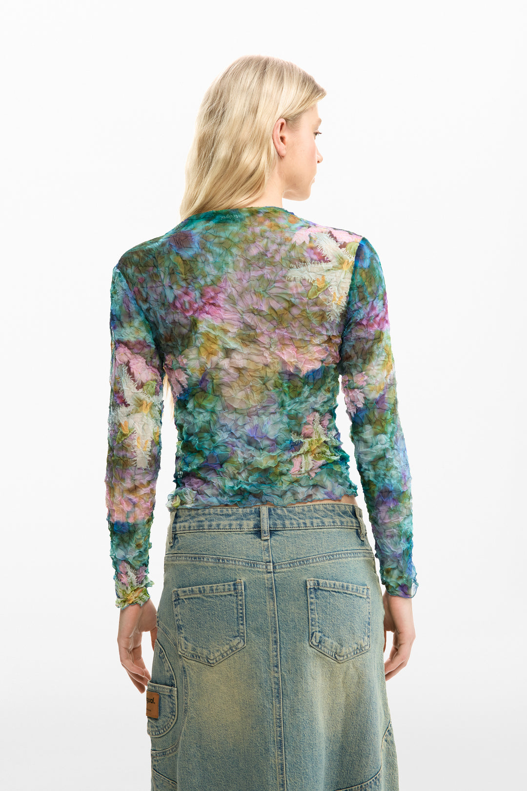 Desigual Floral textured Top